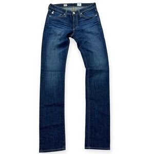 Adriano Goldschmied Jeans Womens 26 Blue Premiere Skinny Straight Whiskered USA